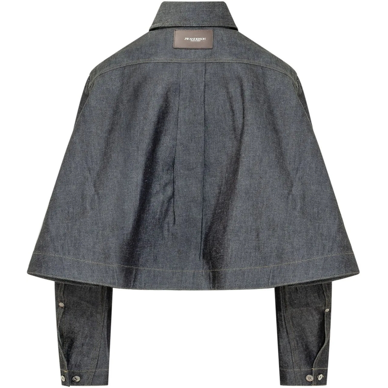 J.W.Anderson Bluse Camicia con Fondo Svasato blau(Image 2)