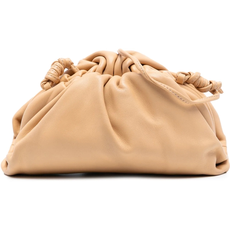 Bottega Veneta Schultertasche Lambskin The Mini Pouch Crossbody braun