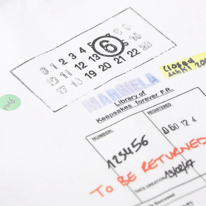 MM6 Maison Margiela T-Shirt T-Shirt mit Print weiß(Image 3)