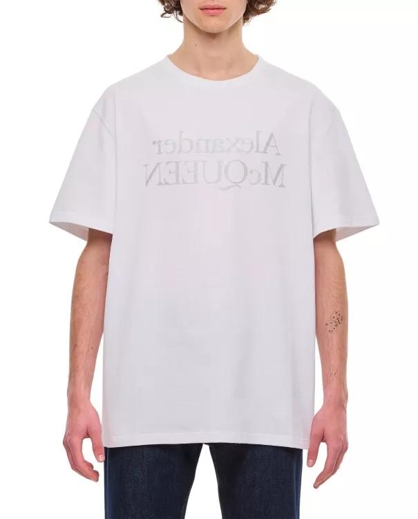 Alexander McQueen - Round Neck T-Shirt - Größe L - white