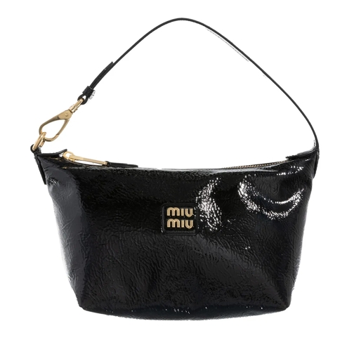 Miu Miu Minitasche Naplak Patent Leather Pouch Black