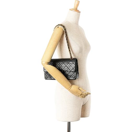 Chanel Sac à bandoulière 1994-1996 Small Classic Lambskin Double Flap schwarz (Image 2)