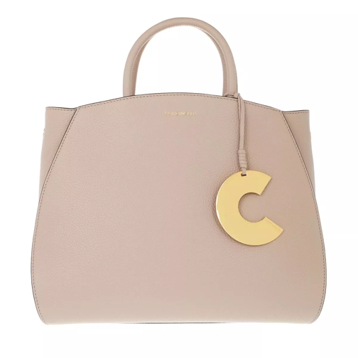 Coccinelle Concrete Handle Tote Bag Powder Pink Rymlig shoppingväska