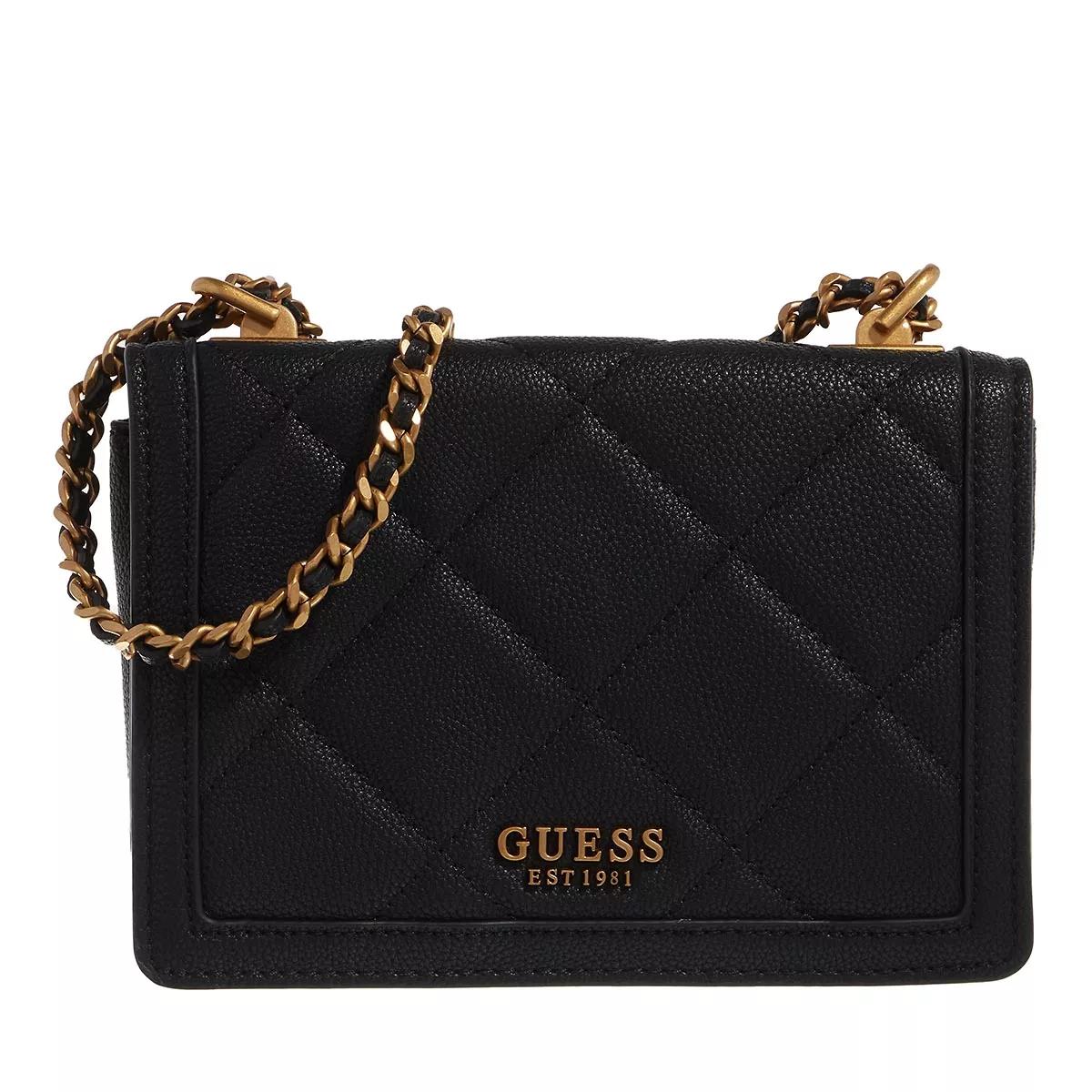 Guess Abey Convertible Crossbody Flap Black Sac à bandoulière