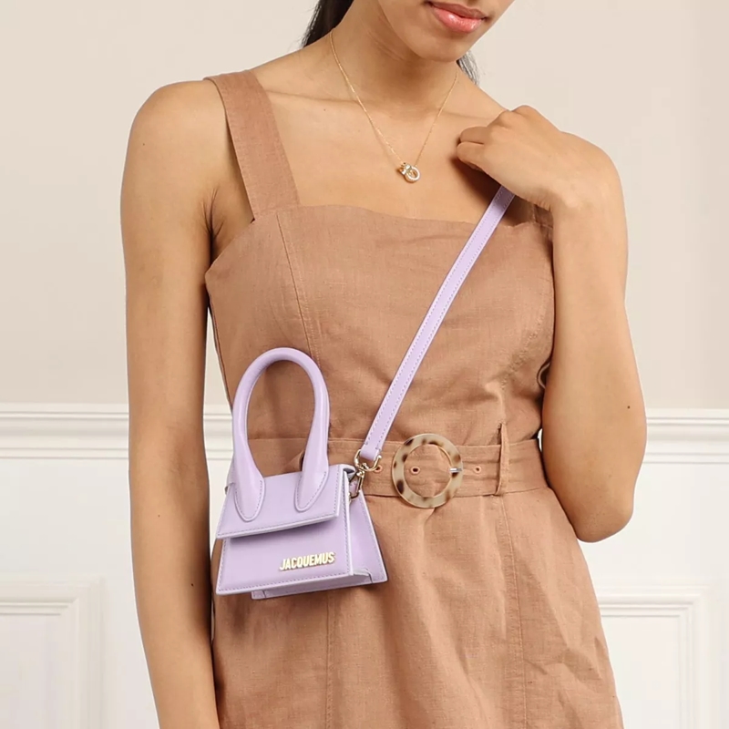 Jacquemus Mikrotasche Le Chiquito Top Handle Bag Leather Lilac(Image 2)