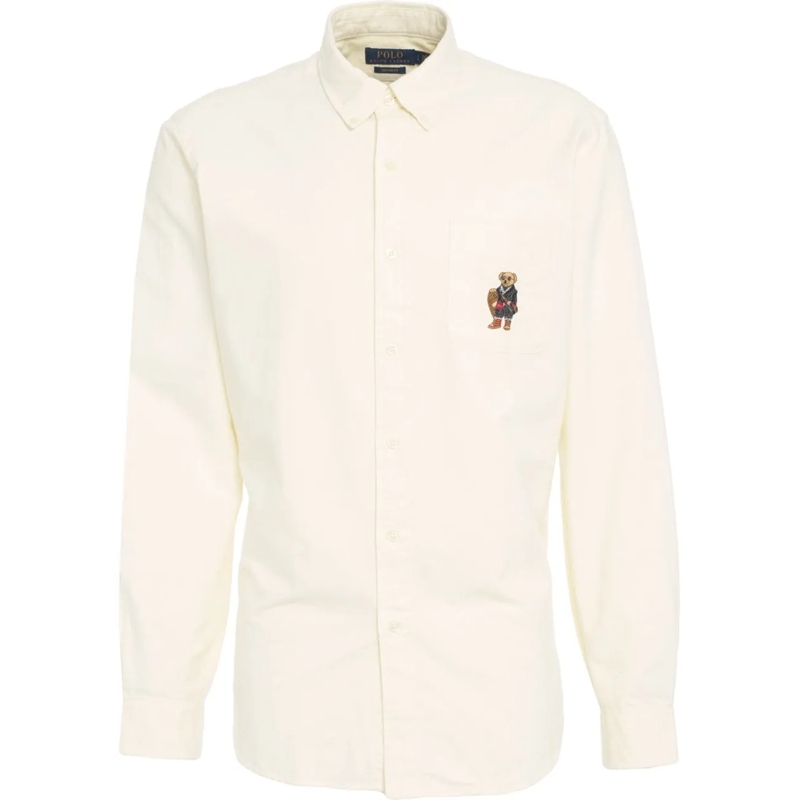Ralph Lauren T-Shirt Shirt with logo embroidery weiß