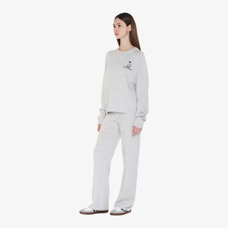 True Religion  - Lange Ärmel- Gerader Schnitt- Rippbündchen an  grau(Image 3)