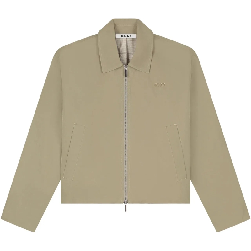 ØLÅF Trenchcoat Olaf Zip Up Jacket Jackets Khaki W240504 grün