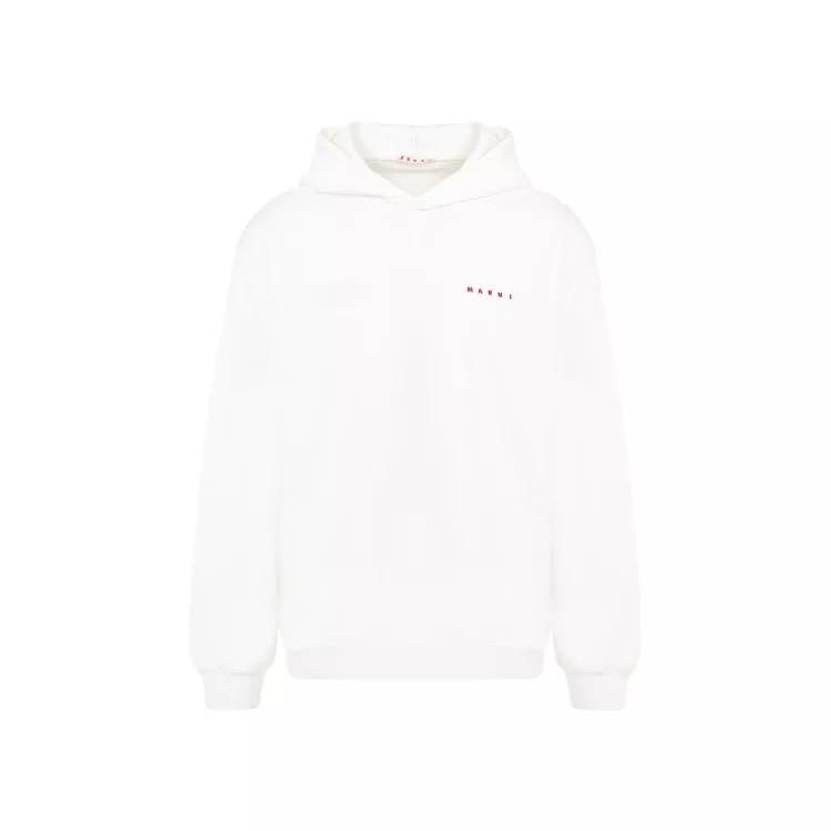 Marni - White Cotton Hoodie - Größe 48 - white