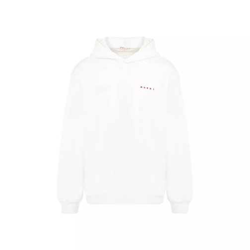 Marni White Cotton Hoodie White 