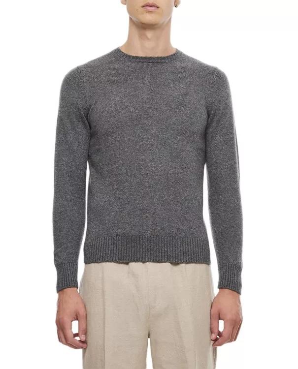 Drumohr - Crewneck Cashmere Sweater - Größe 50 - gray