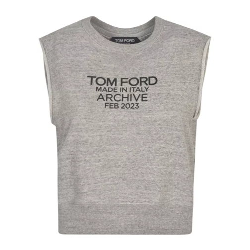 Tom Ford Grey Cotton Top Grey 