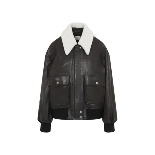 Khaite Shellar Black Lamb Leather Jacket Black Lederjacken