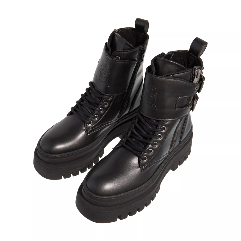 Steve Madden Stiefel Chauss Bootie Blk Action Leather(Image 4)