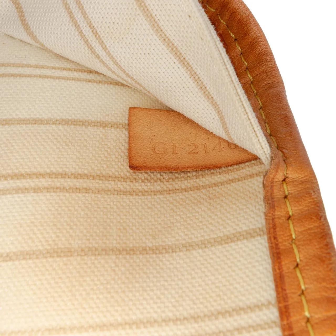 Thumbnail - Louis Vuitton Shopper - Damier Azur Neverfull MM - Gr. unisize - in Weiß - für Damen