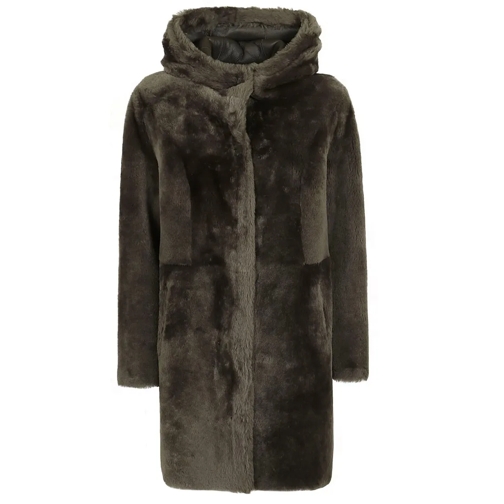 Arma Shearling Jacke Sama Merino Nappa Brown