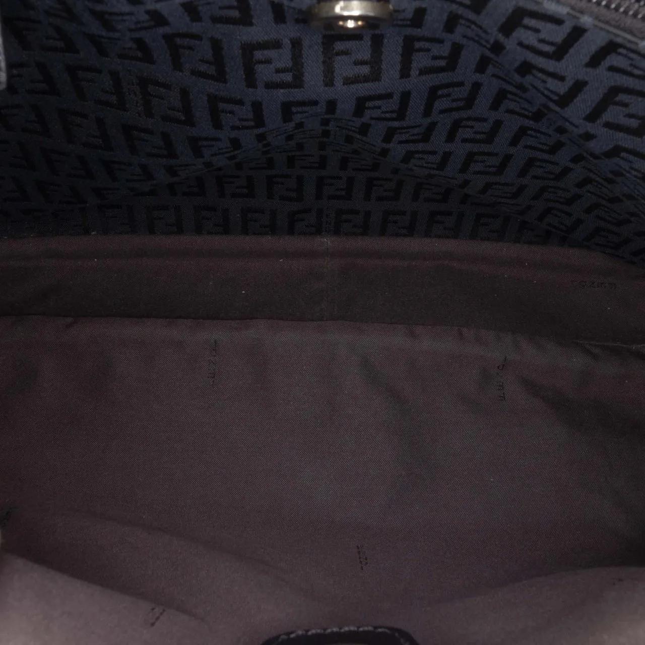 Thumbnail - Fendi Hobo Bags - Zucchino Canvas Shoulder Bag - Gr. unisize - in Schwarz - für Damen