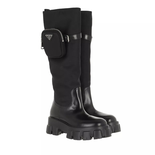 Prada Monolight Boots With Pouch Black Laars