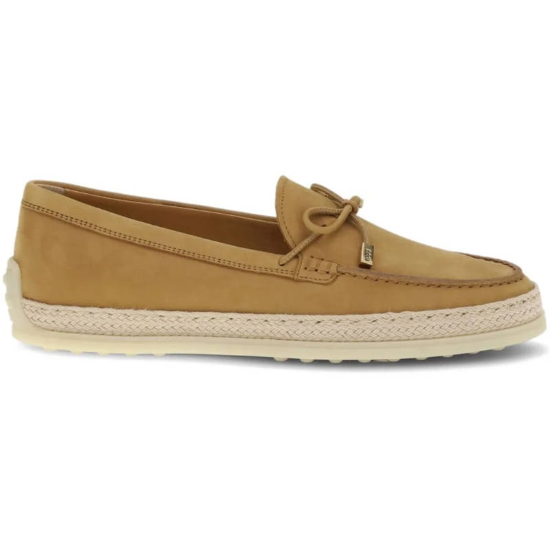 Tod's Loafer Flat Shoes Camel beige