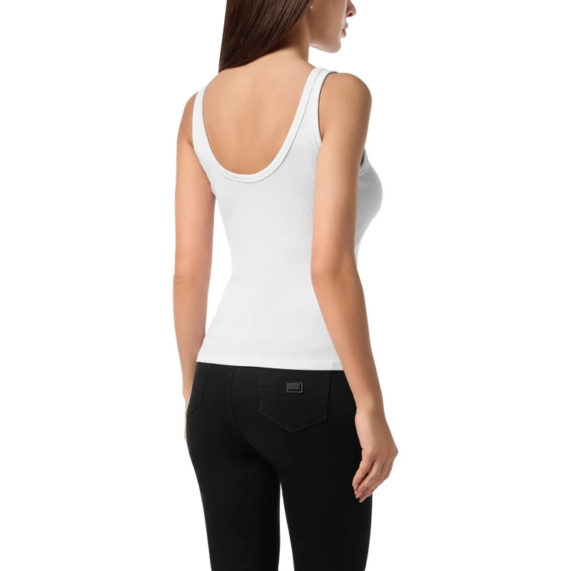 Philipp Plein Top Tank-Top weiss(Image 4)