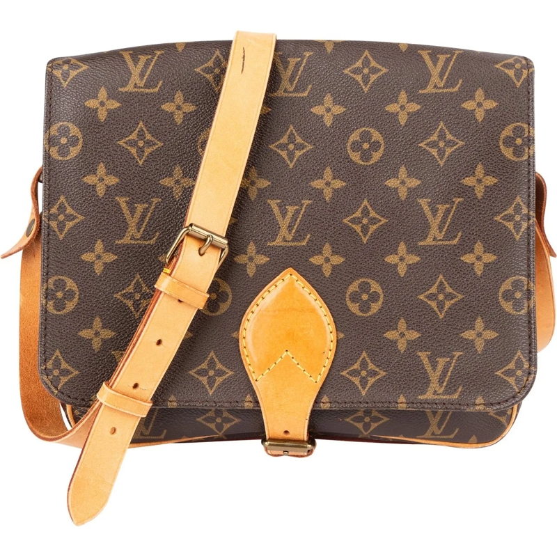 Louis Vuitton Tote Louis Vuitton Monogram Canvas Cartouchiere MM Cros braun