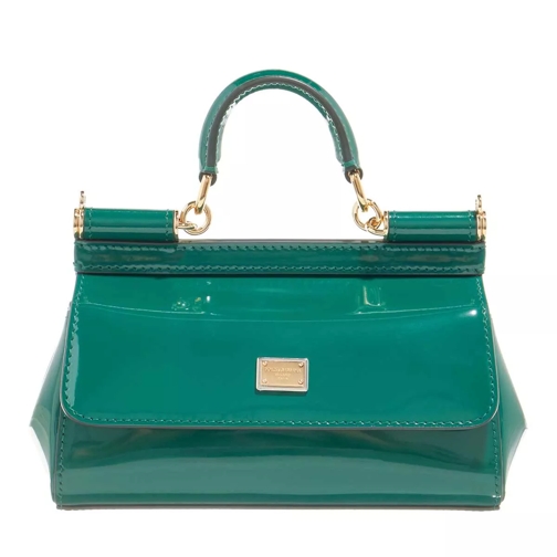 Dolce&Gabbana Small Sicily Bag Leather Verde Pochette-väska