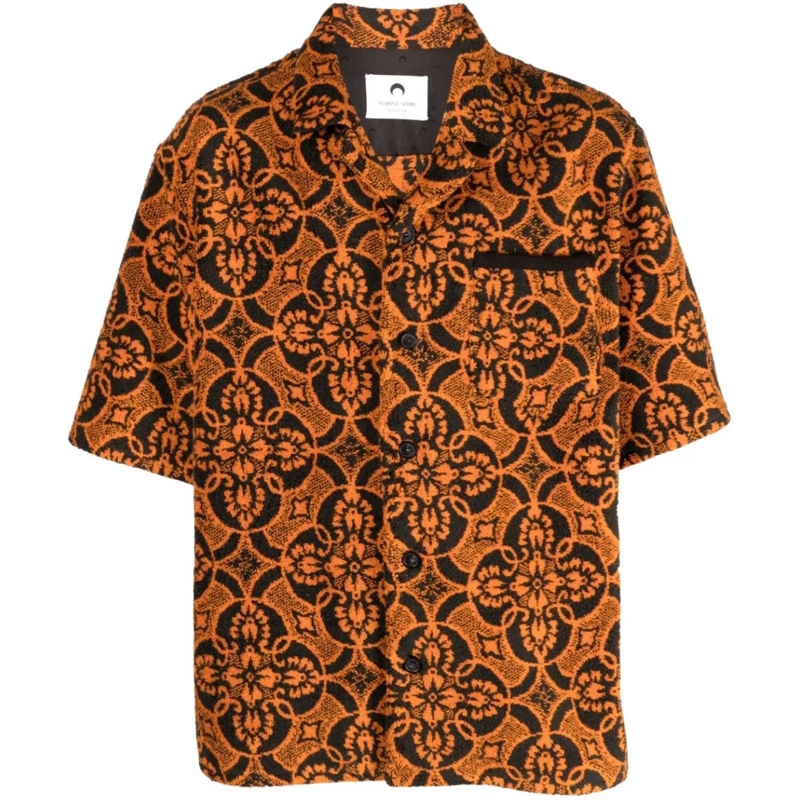 Marine Serre Legeres Oberteil Shirts Orange orange