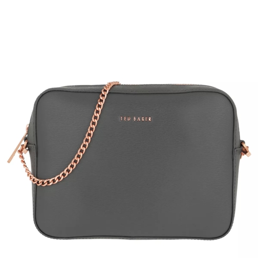 Ted Baker Juliie Leather Camera Bag Charcoal Borsetta a tracolla