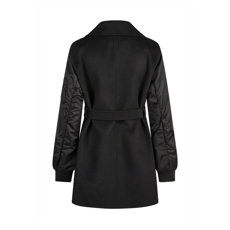 Marc Aurel Übergangsjacke Diese Doppelreiher Caban Outdoorjacke aus einem Ma schwarz(Image 5)