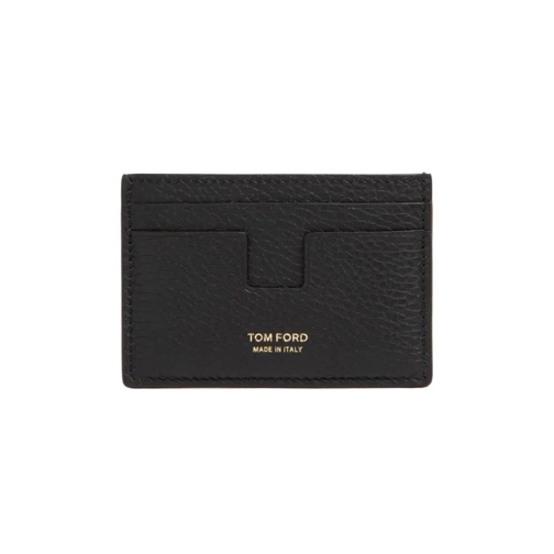 Tom Ford Leather Cards Holder Black Porta carte di credito