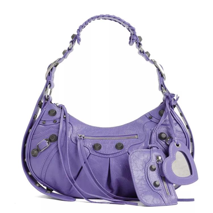 Balenciaga Shopper - Mauve Leather Le Cagole Shoulder Bag - Gr. unisize - in Lila - für Damen