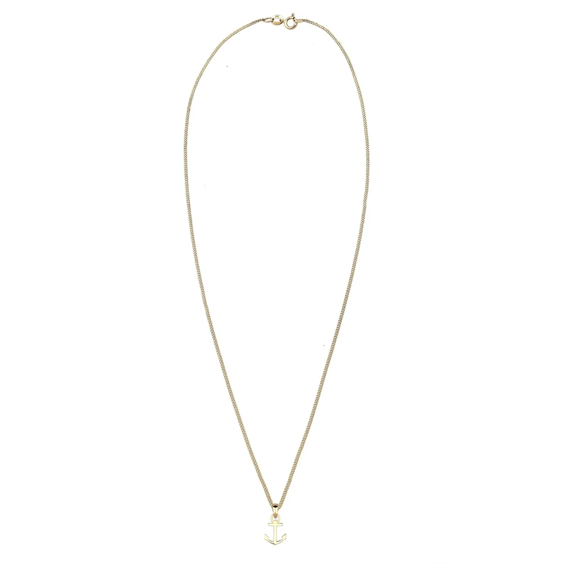 Elli Mittellange Halskette Halskette Anker Heimatsymbol 585 Gelbgold gold(Image 3)