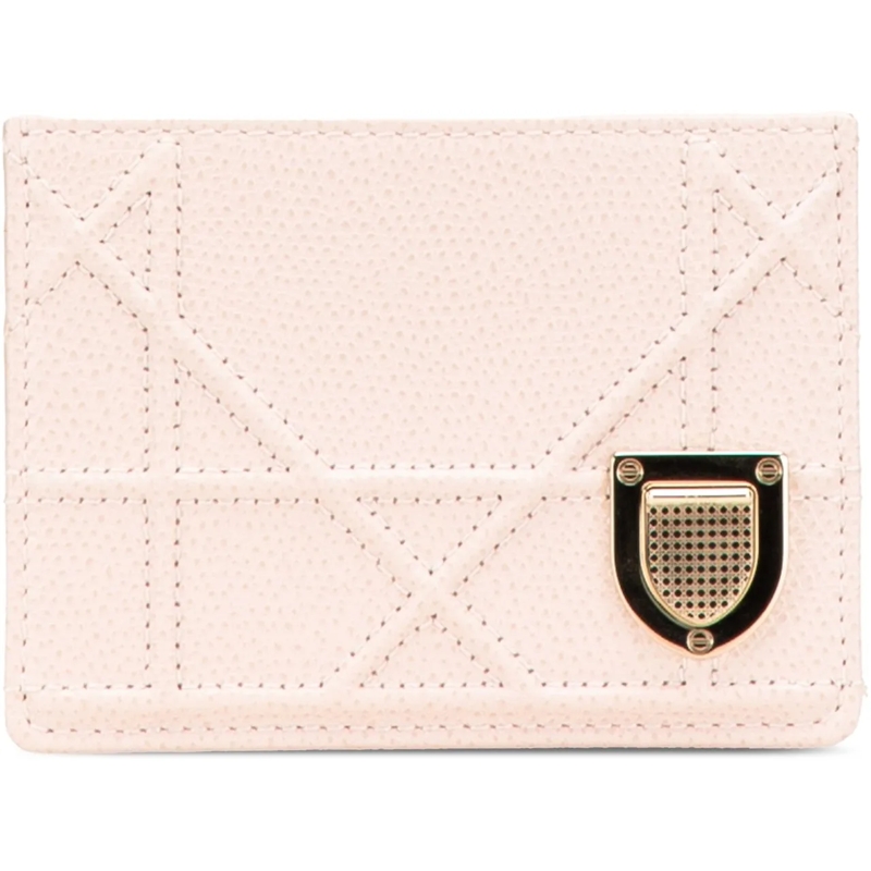Christian Dior Geldbörse Grained Calfskin Diorama Card Holder rose