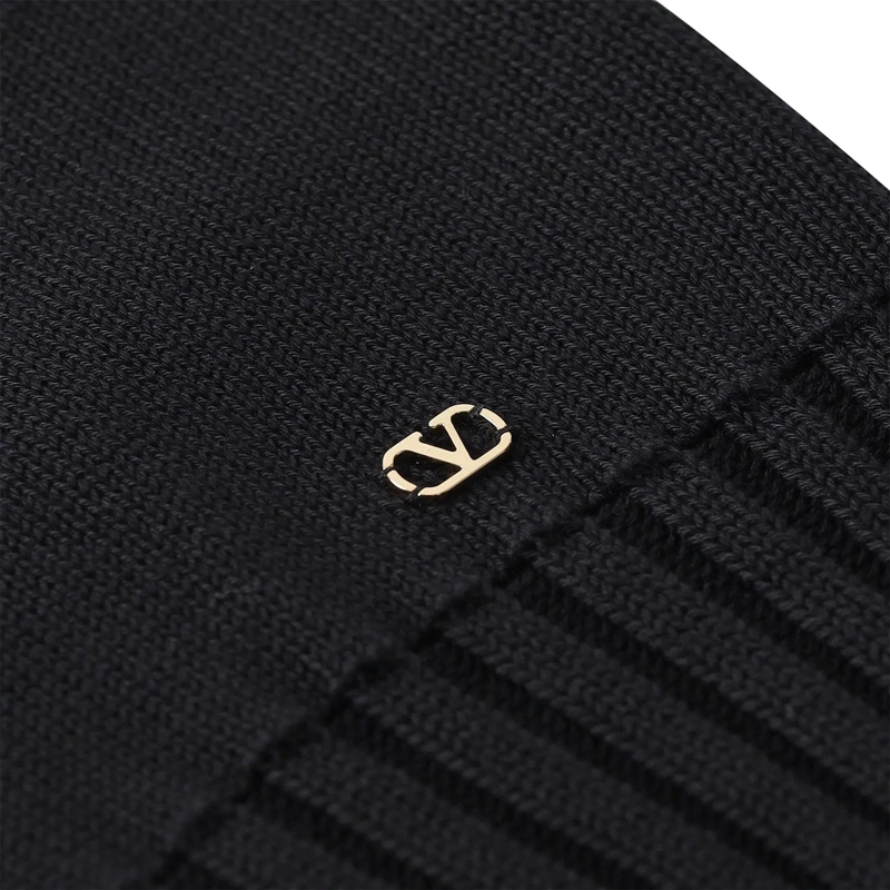 Valentino Garavani Cardigan Strickjacke aus Baumwolle schwarz(Image 6)