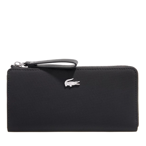Lacoste Slim Zip Wallet Noir ZipAround Wallet