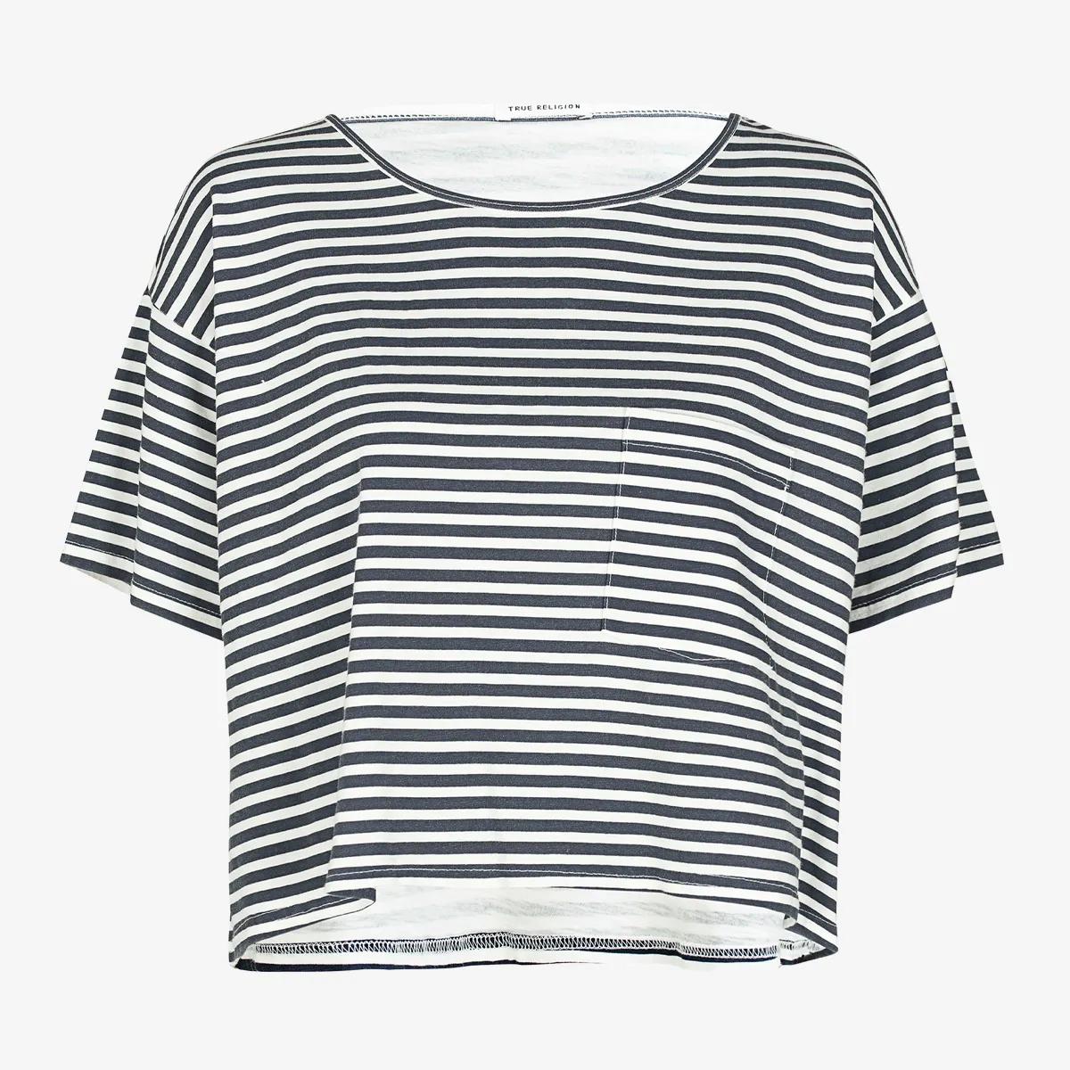 Thumbnail - True Religion - Shirt Cropped - Größe XS - blau