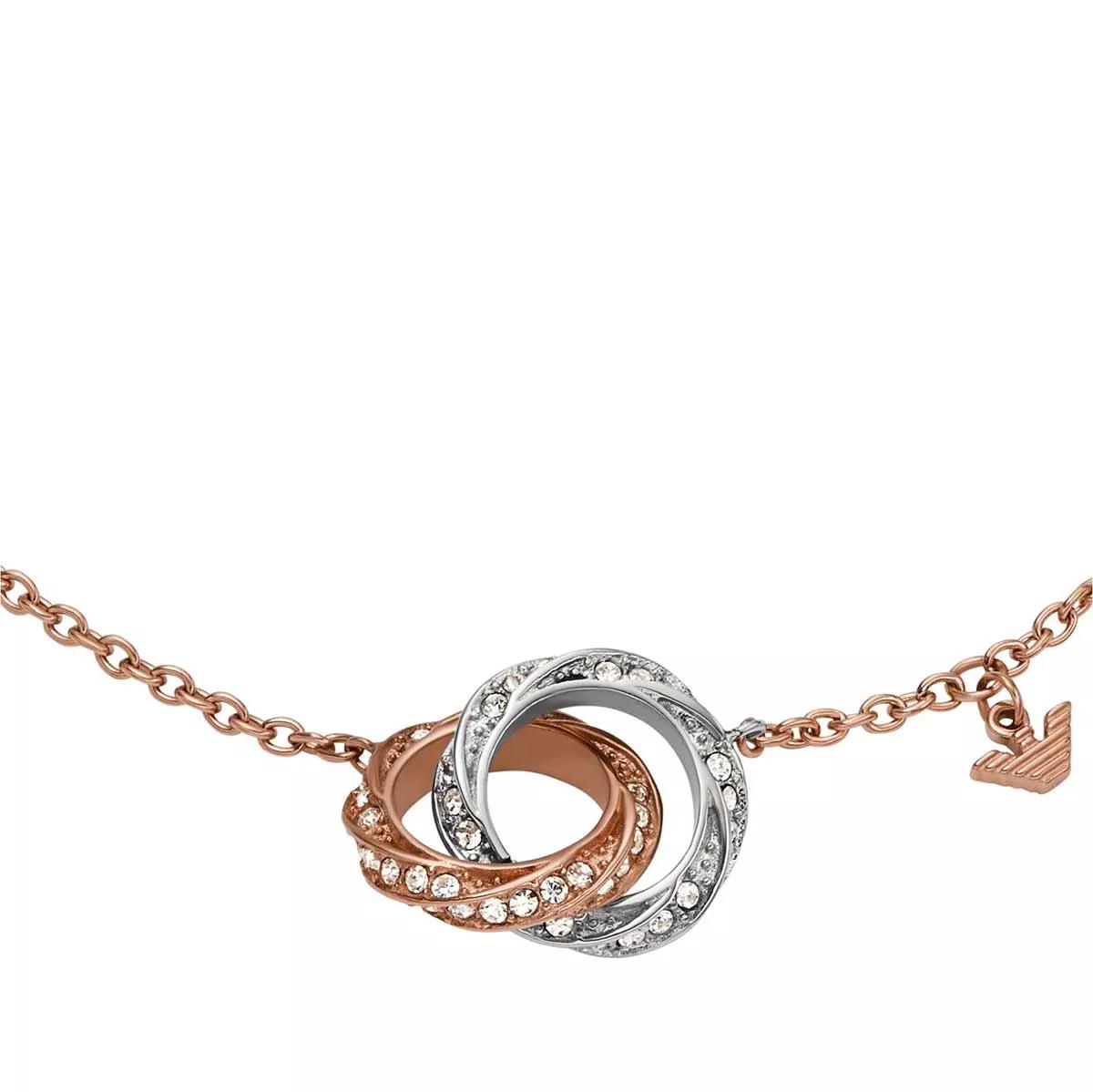 emporio armani bijouterie, stainless steel chain bracelet en gold - pour dames