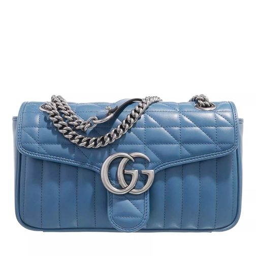 Gucci GG Marmont Small Shoulderbag Clear Blue Crossbody Bag