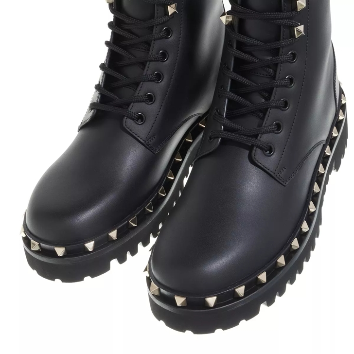 Valentino combat boots with studs top