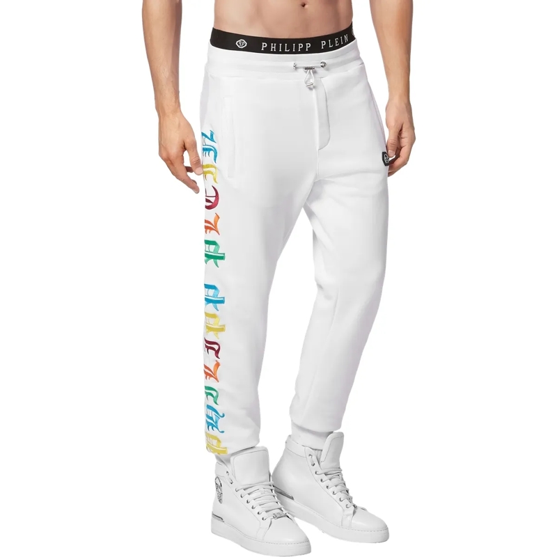 Philipp Plein Jogginghose Jogginghose Gothic Plein weiss(Image 3)