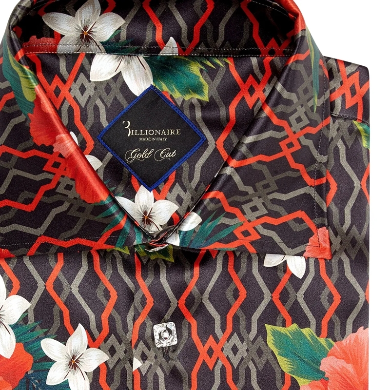 BILLIONAIRE Hemd Hemd Flowers schwarz(Image 5)
