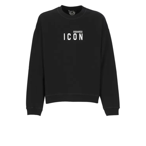 Dsquared2 Black Cotton Sweatshirt Black 