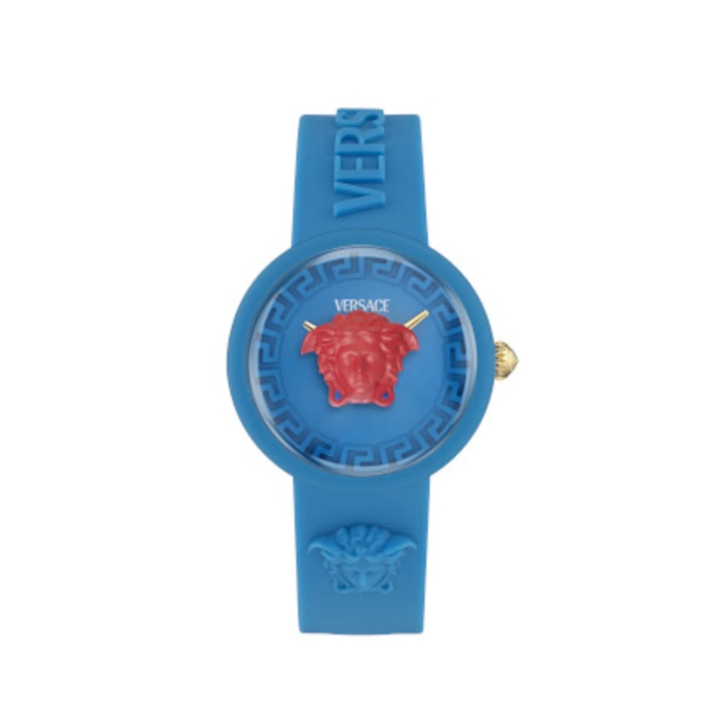 Versace Quarzuhr Quarz-Analoguhr Medusa Pop Kids blau