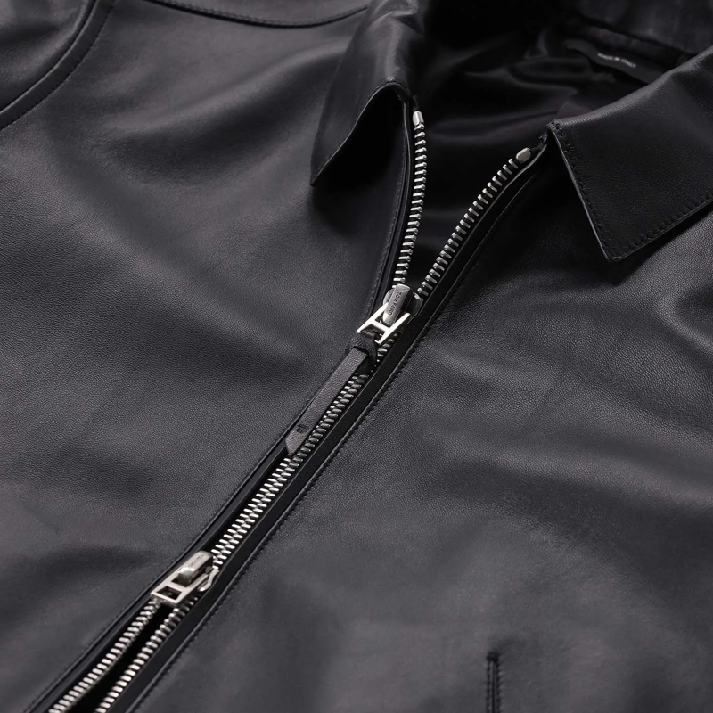 Tom Ford Übergangsjacke Blouson aus Nappaleder schwarz(Image 4)