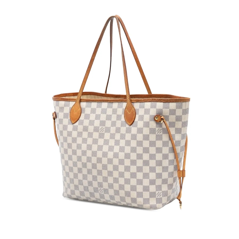 Louis Vuitton Shopper Damier Azur Neverfull MM weiß