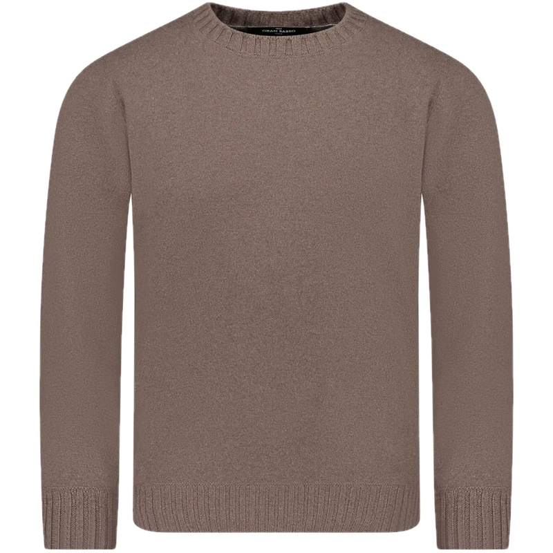 Gran Sasso Pullover Ronde hals trui bruin taupe
