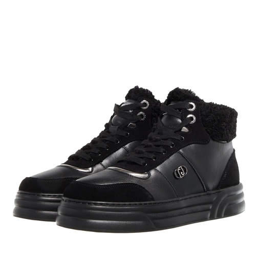 LIU JO Bottes d'hiver Cleo 22 - Mid Sneaker Calf Leather/Cow Sue Black