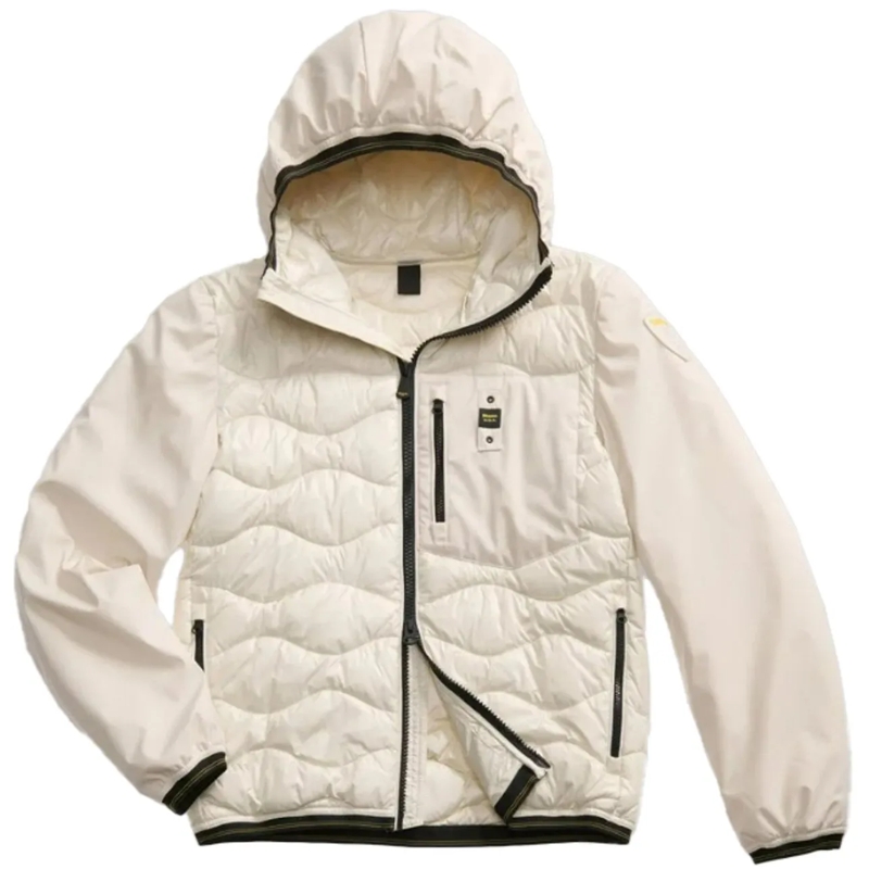 Blauer Doudoune Coats White weiß