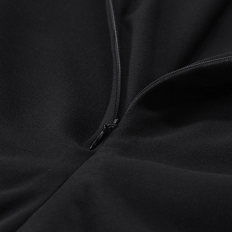 Magda Butrym Maxikleid Maxikleid aus Wolle schwarz(Image 3)