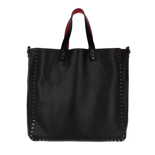 Valentino Garavani Rockstud Studded Shopping Bag Black Shopping Bag